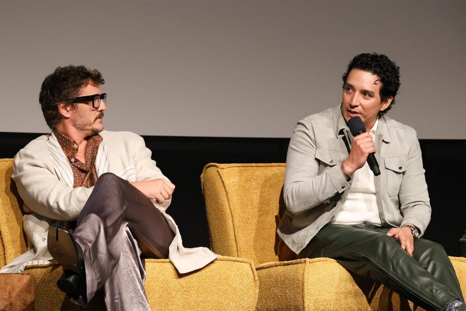 Pedro Pascal and Gabriel Luna attend the Los Angeles FYC Event for HBO Original Series' "The Last Of Us" at the Directors Guild Of America on April 28, 2023