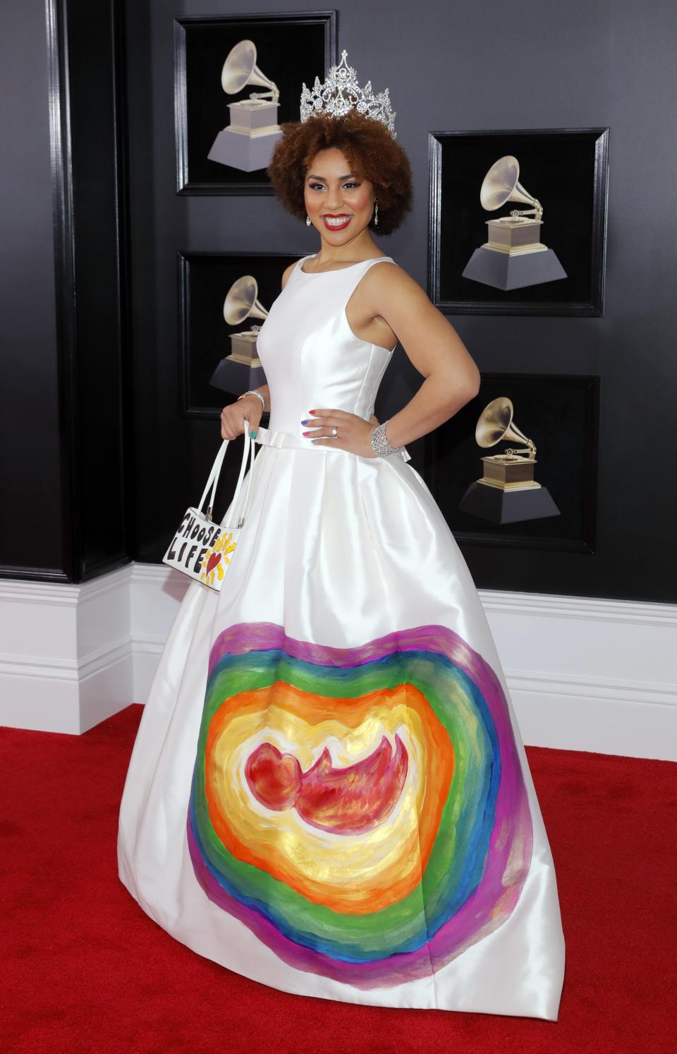 Villa on the red carpet at the Grammy Awards. (Photo: Andrew Kelly/Reuters)