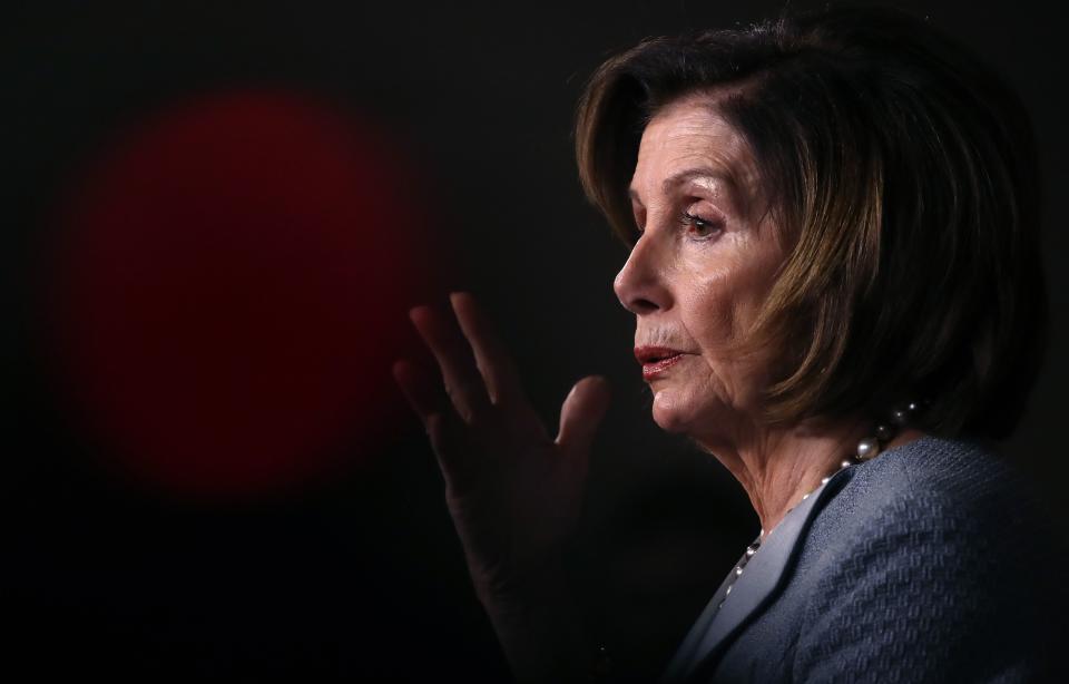 Speaker of the House Nancy Pelosi (D-Calif.) in February. (Photo: Mark Wilson via Getty Images)