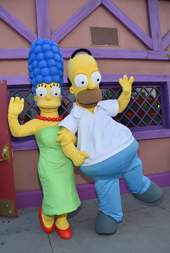 Marge And Homer Simpson