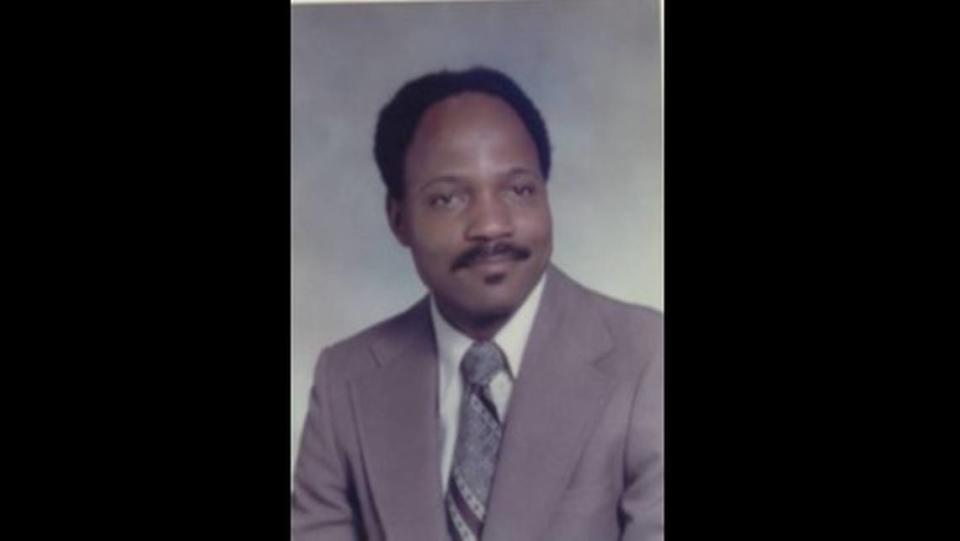 Photo of Leon Herndon when he was principal of Enloe High School in Raleigh in the 1970s.