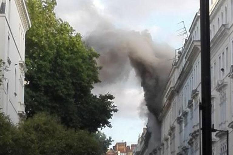 Bayswater fire: Huge blaze breaks out in west London townhouse