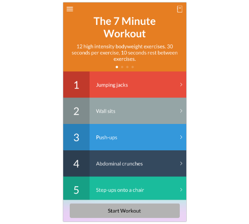 7 Minute Workout screenshot