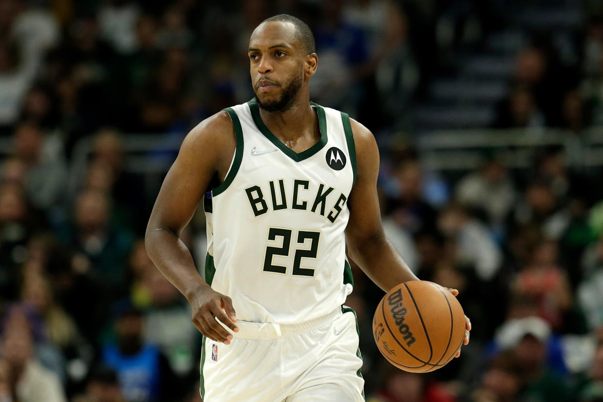 It may take some persuasion, but Bucks F Khris Middleton could be a buy-low trade target in fantasy basketball right now.