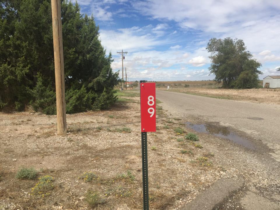 An address marker for the former Cottonwood Fire Station north of Artesia at 89 Firehouse Road. The Eddy County Board of County Commissioners approved its closure on Sept. 5, 2023.