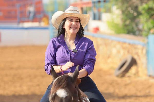Yahleel Abdala Carmona, candidata de la oposición a la alcaldía de Nuevo Laredo