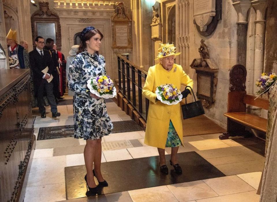Princess Eugenie Returns to Wedding Chapel with Queen