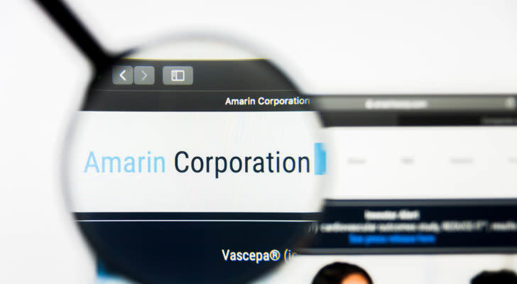 image of amarin website (hot stocks)