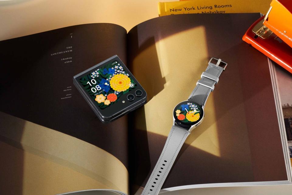 The Samsung Galaxy Z Flip 5 and Galaxy Watch 6 (Samsung)