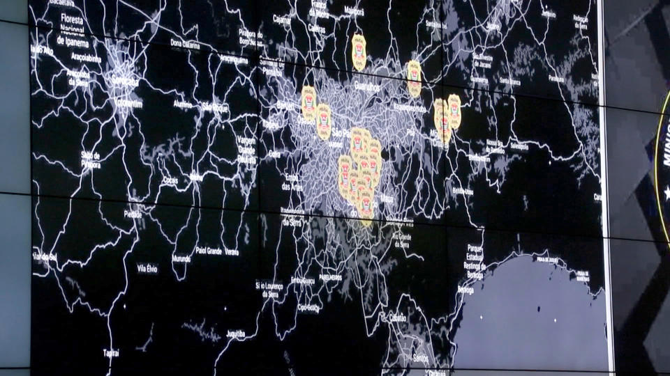 Image: Earlier this year, the Child Protection System technology was used to coordinate a five-country bust run out of an operations room in Brazil. (NBC News)