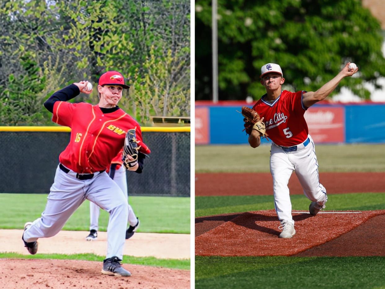 Big Walnut's Nick Weiss and Grove City's Keegan Holmstrom