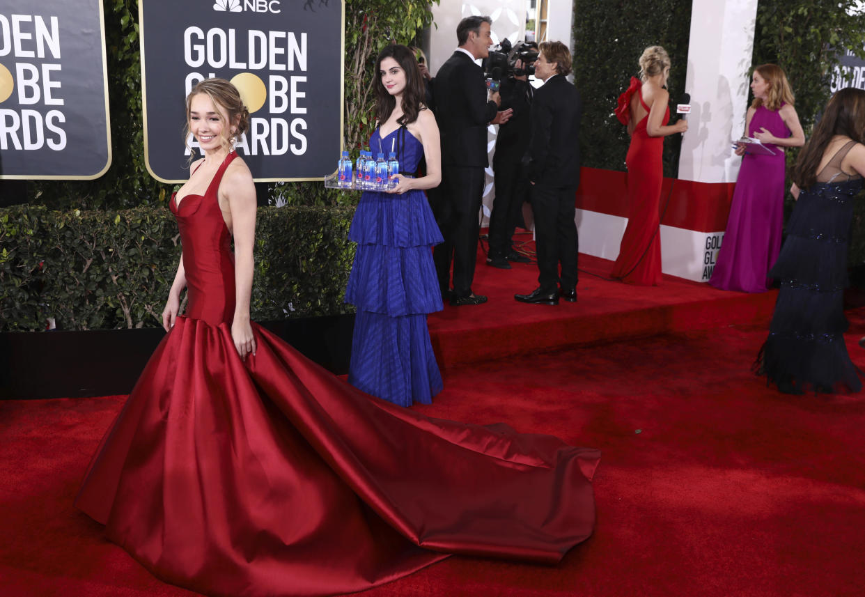 Holly Taylor at the 76th annual Golden Globe® Awards with FIJI Water on Sunday, Jan. 6, 2019 in Beverly Hills, Calif. (Photo by Matt Sayles/Invision for FIJI Water/AP Images)