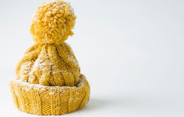 Strangely we couldn't find a photo of a wooden hat. So here is a woollen hat instead. Source: Getty