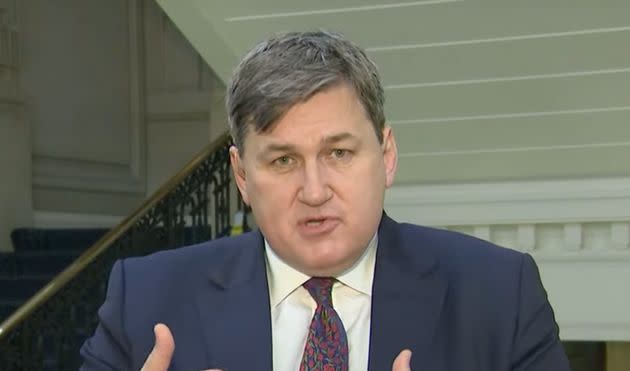 Kit Malthouse, policing minister, speaking about the government's new crackdown on drug-related crime (Photo: Sky News)