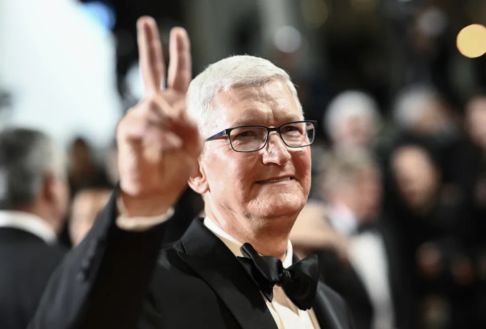 CANNES, FRANCE - MAY 20: Tim Cook attends the 