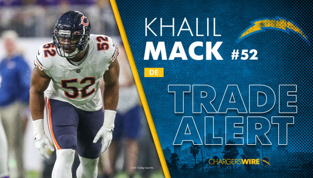 Chargers sending pair of draft picks to Bears for Khalil Mack