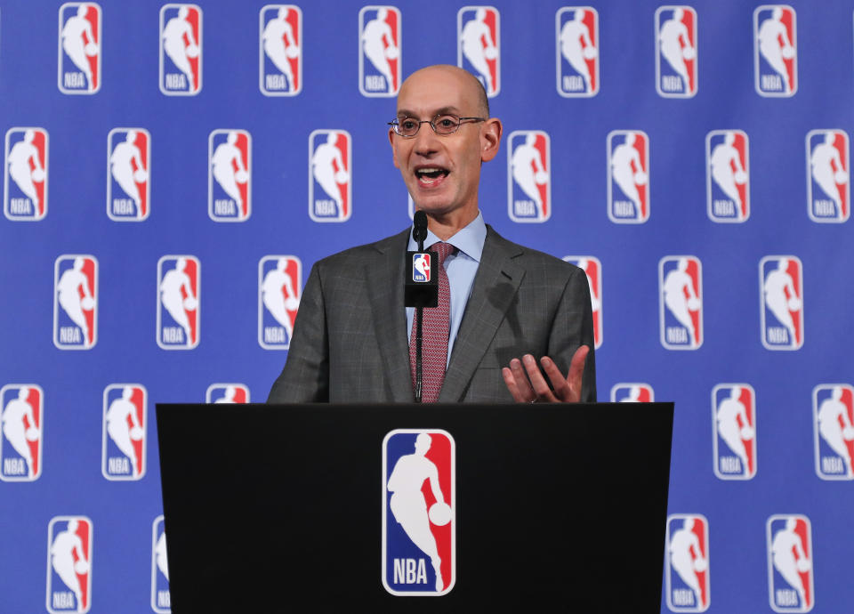 NBA commissioner Adam Silver worked quickly to protect the league’s marquee televised games. (AP)