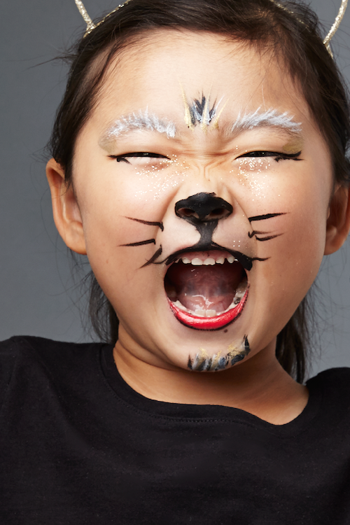<p>A little flick of the wrist is the key to nailing these painted whiskers. </p><p><strong>Get the tutorial at <a href="https://www.todaysparent.com/family/face-painting-for-kids-quick-cat/" rel="nofollow noopener" target="_blank" data-ylk="slk:Today's Parent;elm:context_link;itc:0;sec:content-canvas" class="link ">Today's Parent</a>.</strong> </p>