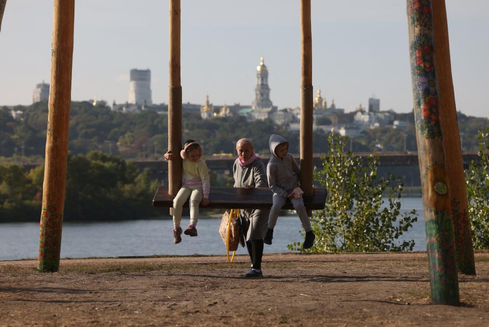 The Dnieper River in the Ukrainian capital of Kyiv (AFP via Getty Images)