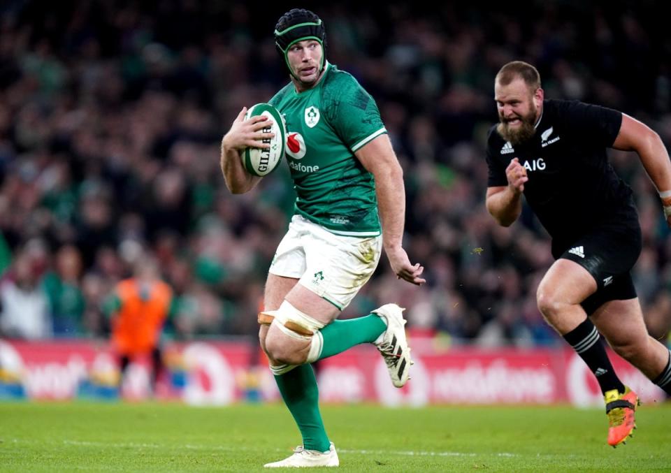 Caelan Doris was on the scoresheet against New Zealand in the autumn (Niall Carson/PA) (PA Archive)