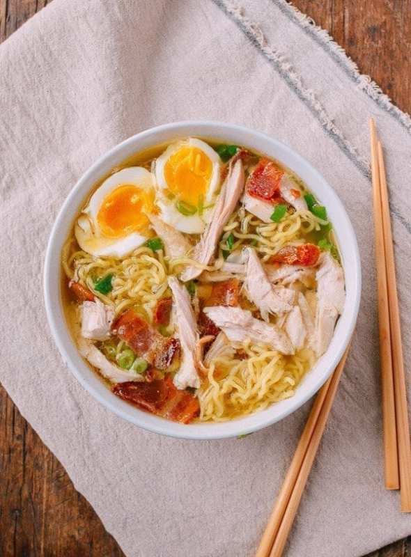 <p>The Woks of Life</p><p>This leftover turkey ramen with crispy bacon, scallions and an egg will satisfy all your ramen cravings.</p><p><strong>Get the recipe: <a href="https://thewoksoflife.com/turkey-ramen/" rel="nofollow noopener" target="_blank" data-ylk="slk:Leftover Turkey Ramen;elm:context_link;itc:0;sec:content-canvas" class="link ">Leftover Turkey Ramen</a></strong></p><p><strong>Related: </strong><strong><a href="https://parade.com/845703/felicialim/12-tasty-ramen-bowls-to-keep-you-full/" rel="nofollow noopener" target="_blank" data-ylk="slk:40 Slurp-Worthy Ramen Bowls to Eat on Repeat;elm:context_link;itc:0;sec:content-canvas" class="link ">40 Slurp-Worthy Ramen Bowls to Eat on Repeat</a></strong></p>