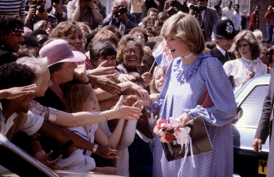 Diana, en ese entonces Princesa de Gales, justo antes del nacimiento del Príncipe William en 1982. (Photo by David Levenson/Getty Images)