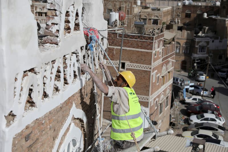 UNESO-supported project to restore ancient buildings in Sanaa