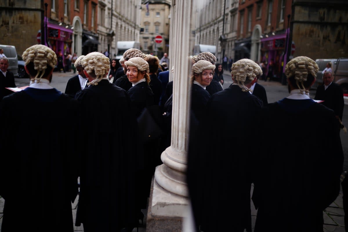 Striking barristers are “absolutely willing” to negotiate with the Government and would be ready to meet the new Justice Secretary Brandon Lewis as soon as Wednesday, MPs were told (Ben Birchall/PA) (PA Wire)