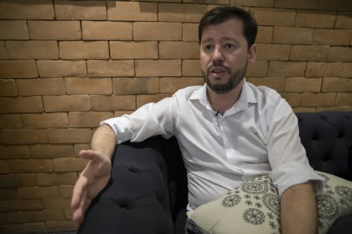 Dentist Armando Piva, 37, speaks during an interview with AFP in Rio de Janeiro, Brazil, on September 9, 2019