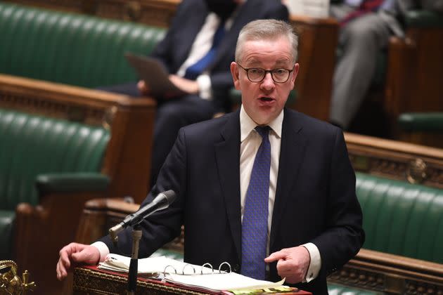 <strong>Michael Gove speaking in the House of Commons, London.</strong> (Photo: UK Parliament/Jessica Taylor via PA Media)