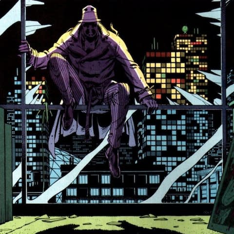 A frame from the graphic novel - Credit: Dave Gibbons