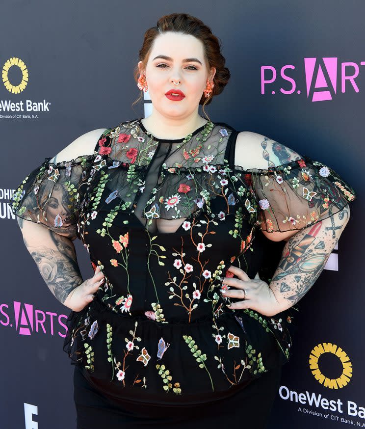 Tess Holliday attends P.S. ARTS and OneWest Bank's Express Yourself 2016 at Barker Hangar