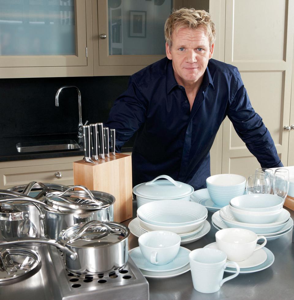 知名主廚高登的Gordon Ramsay by Royal Doulton主廚聯名系列，將米其林主廚的講究帶入家中。（Royal Doulton）