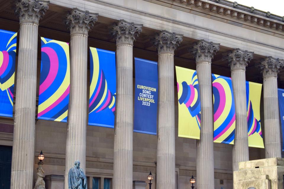 There’s no escaping Eurovision when you’re walking around town (Getty Images)