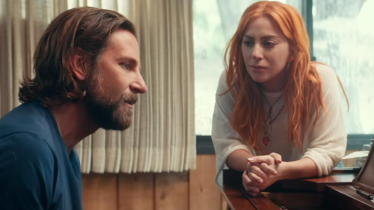  Bradley Cooper and Lady Gaga in A Star is Born. 