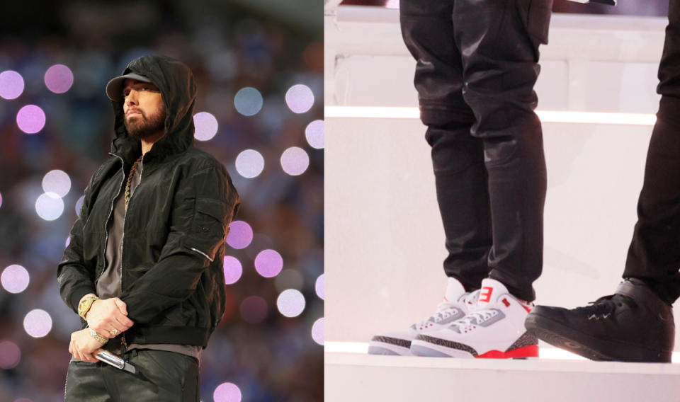 Eminem's Air Jordan Super Bowl Shoes, 2020, super bowl shoes, 