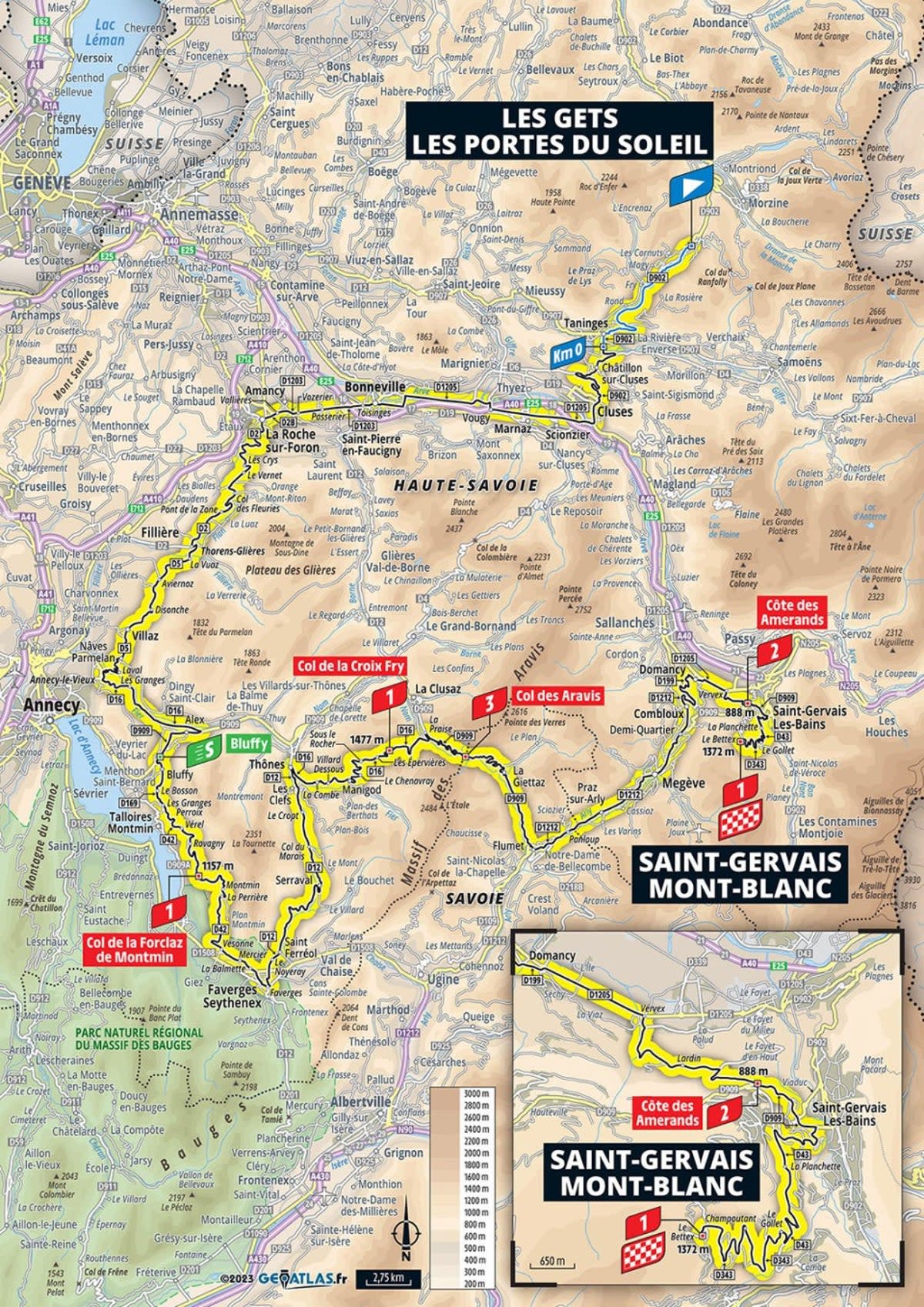 Stage 15 map (letour)