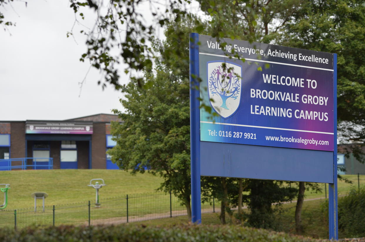 A 12-year-old girl has been placed in isolation at school for wearing the wrong type of skirt - with her mum saying her hips are too wide for the one she needs.

Shylah Johnson has been taken out of classes at Brookvale Groby Learning Campus in Groby, Leicestershire, after her mum, Daisy Johnson, spent the summer trying to find her a pleated skirt that would fit.

Caption: Brookvale Groby Learning Campus in Groby, Leicestershire