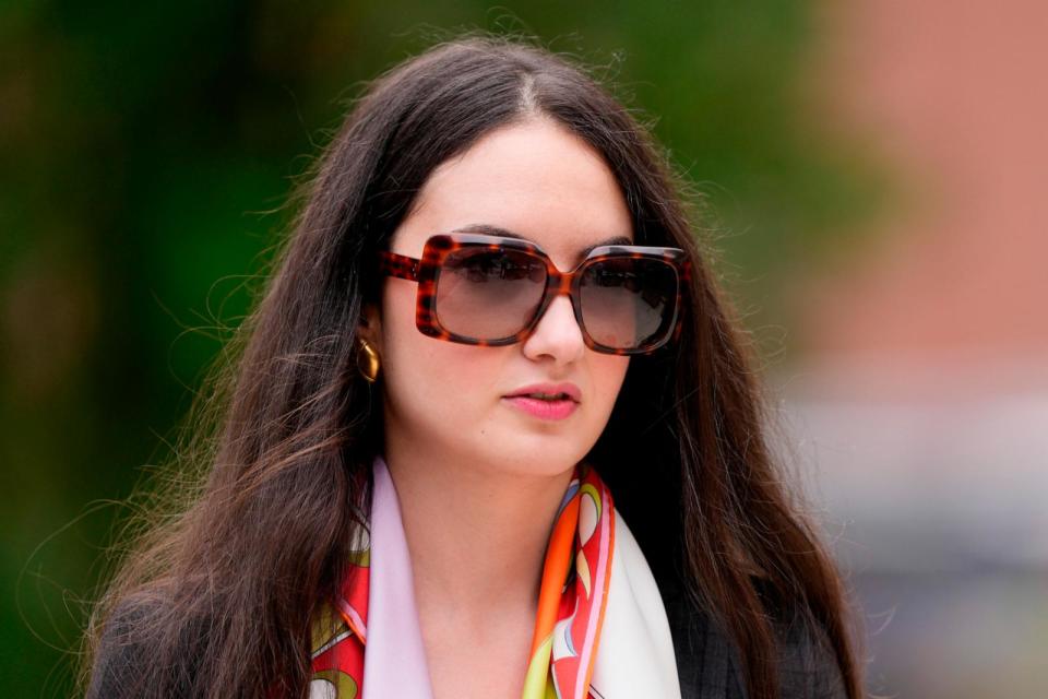 PHOTO: Zoe Kestan departs from federal court, June 5, 2024, in Wilmington, Del.  (Matt Rourke/AP)