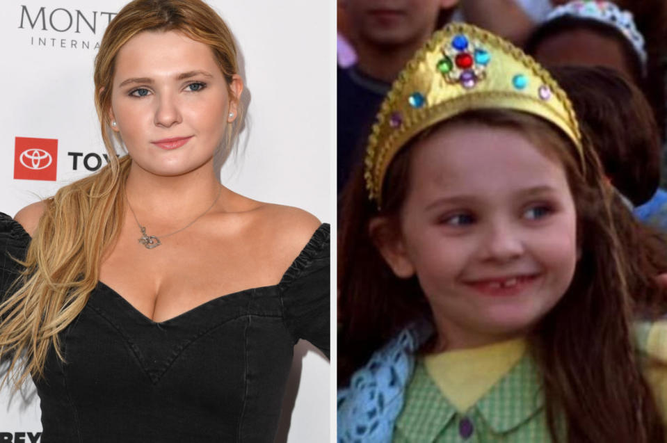 Abigail Breslin now vs. when she appeared in "The Princess Diaries 2: Royal Engagement."