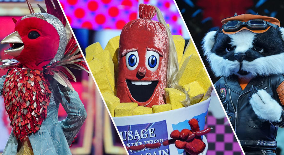 Just three singers remain: Robin, Sausage and Badger (ITV)