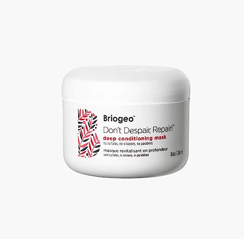 Briogeo Don't Despair Repair Hair Mask, Deep Conditioner Hair Repair, Hair Treatment Hair Mask for Dry Damaged Hair, Hair Mask for Color Treated Hair & Curly Hair & Straight Hair, 8 oz (AMAZON)