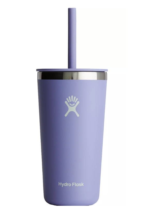 The Pioneer Woman Plastic Double Walled 24-Ounce Tumbler with Straw