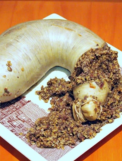 A special Scottish sausage dish that contains the liver, heart and lungs of a sheep. Why do you need to know this? Because TV announcers will inevitably refer to it on a daily basis.