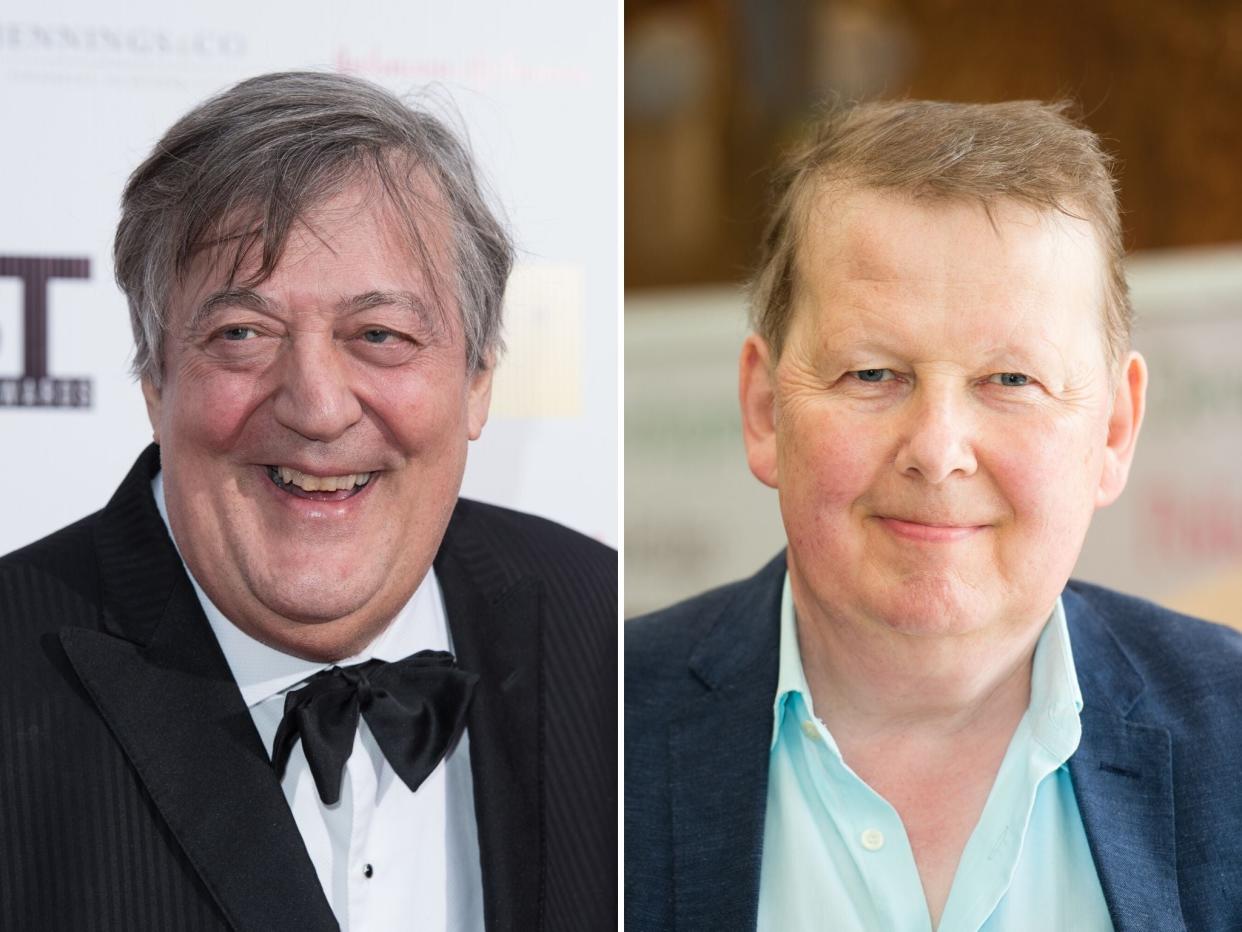 Stephen Fry (left) and Bill Turnbull have both gone public about their prostate cancer diagnoses: Getty