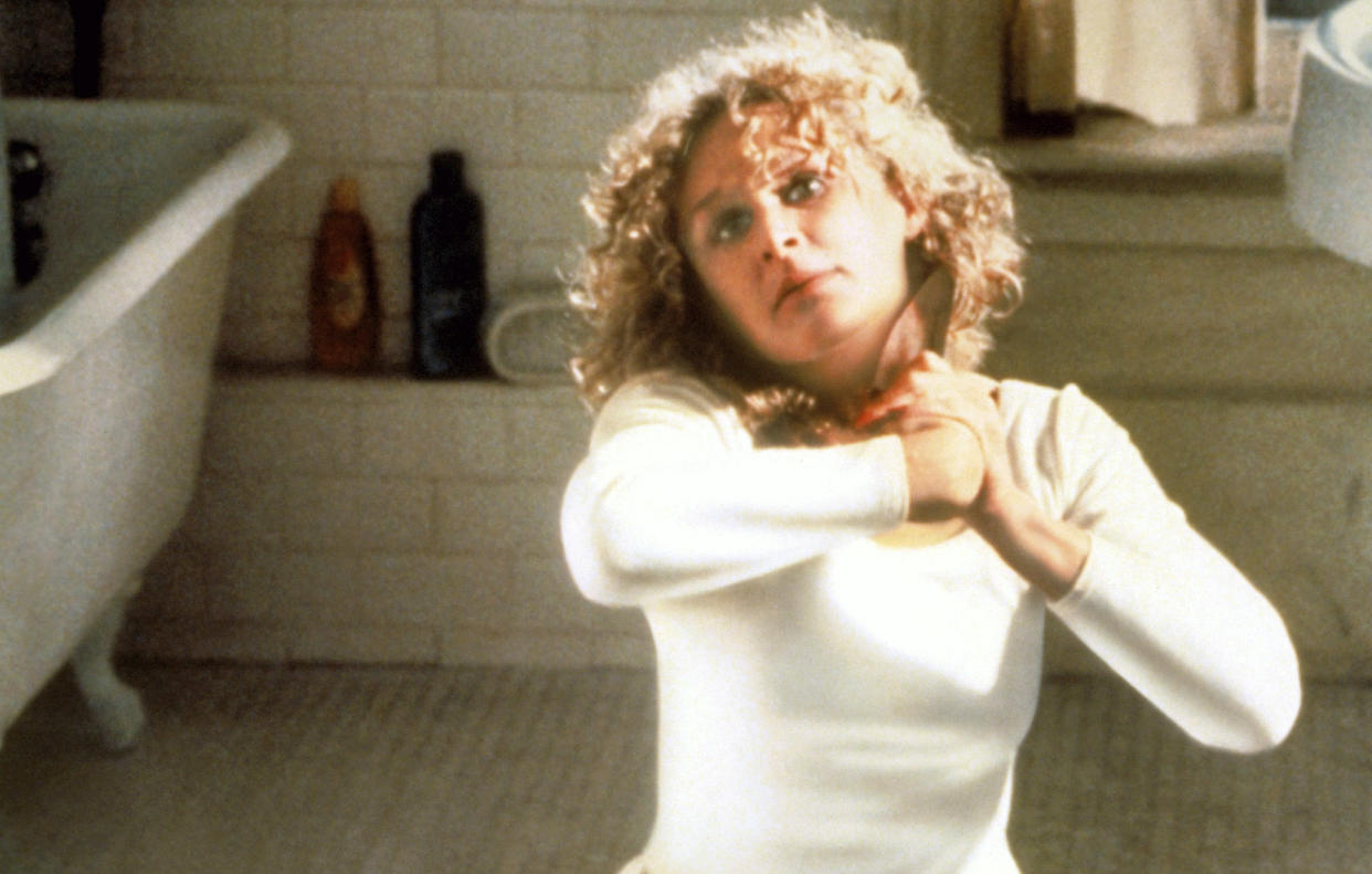 Glenn Close's 'Fatal Attraction' character killed herself in the original ending of Adrian Lyne's 1987 blockbuster (Paramount/courtesy Everett Collection)