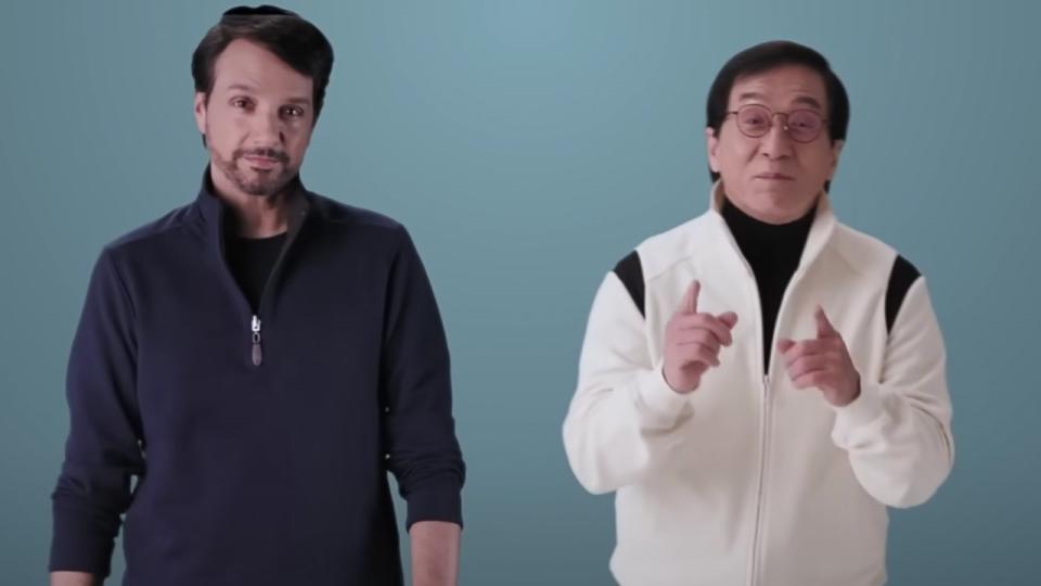  Ralph Macchio and Jackie Chan. 