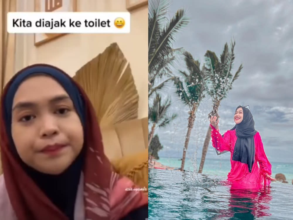 An Indonesian YouTuber, Ria Ricis has left her Instagram live viewers in shock after she brought along her phone to the bathroom as she needed to pee. ― Picture via Instagram/ RICIS