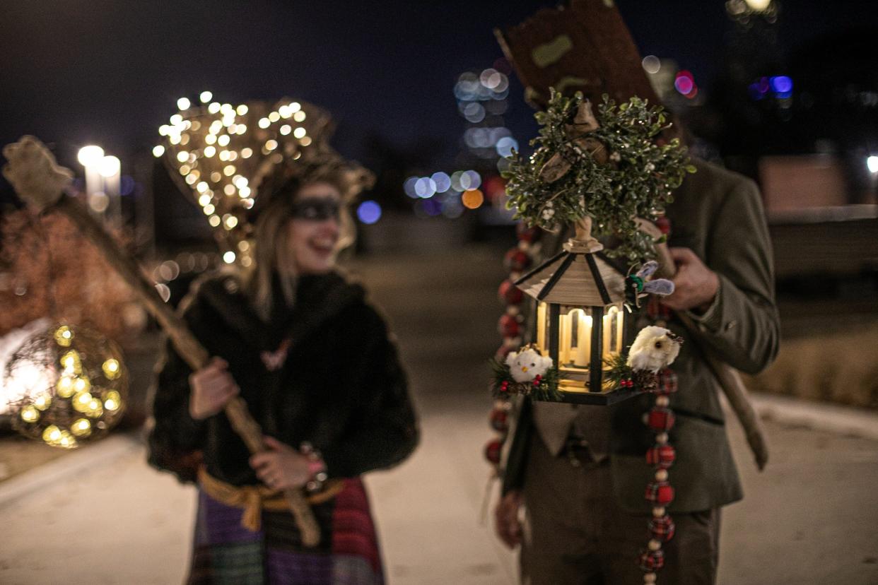 Factory Obscura's 2023 March of the Trees will mark the winter solstice Dec. 21 in Oklahoma City's Automobile Alley.