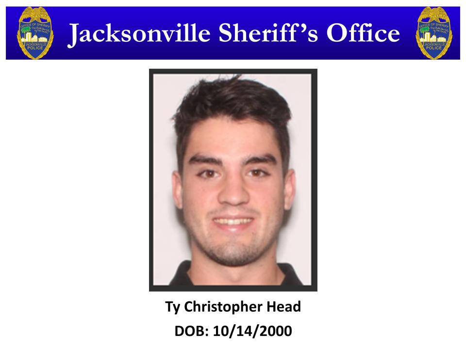 Jacksonville Sheriff's Office announces perpetrator in San Marco double murder, 22-year-old Ty Christopher Head.